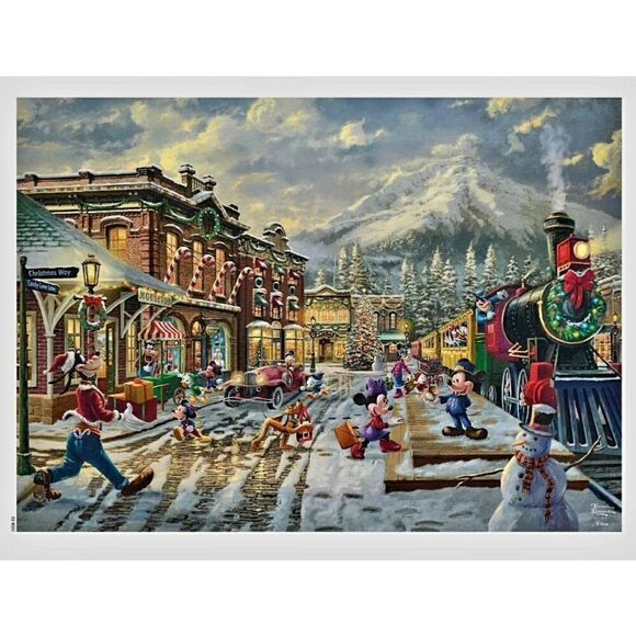 NEW COLLECTIBLE DISNEY THOMAS KINKADE PUZZLE - Picture 7 of 9